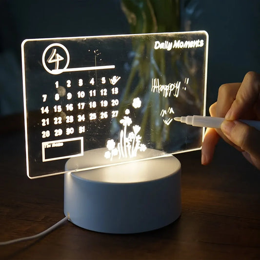 LumiLetter™ LED Calendar Note Board Night Light